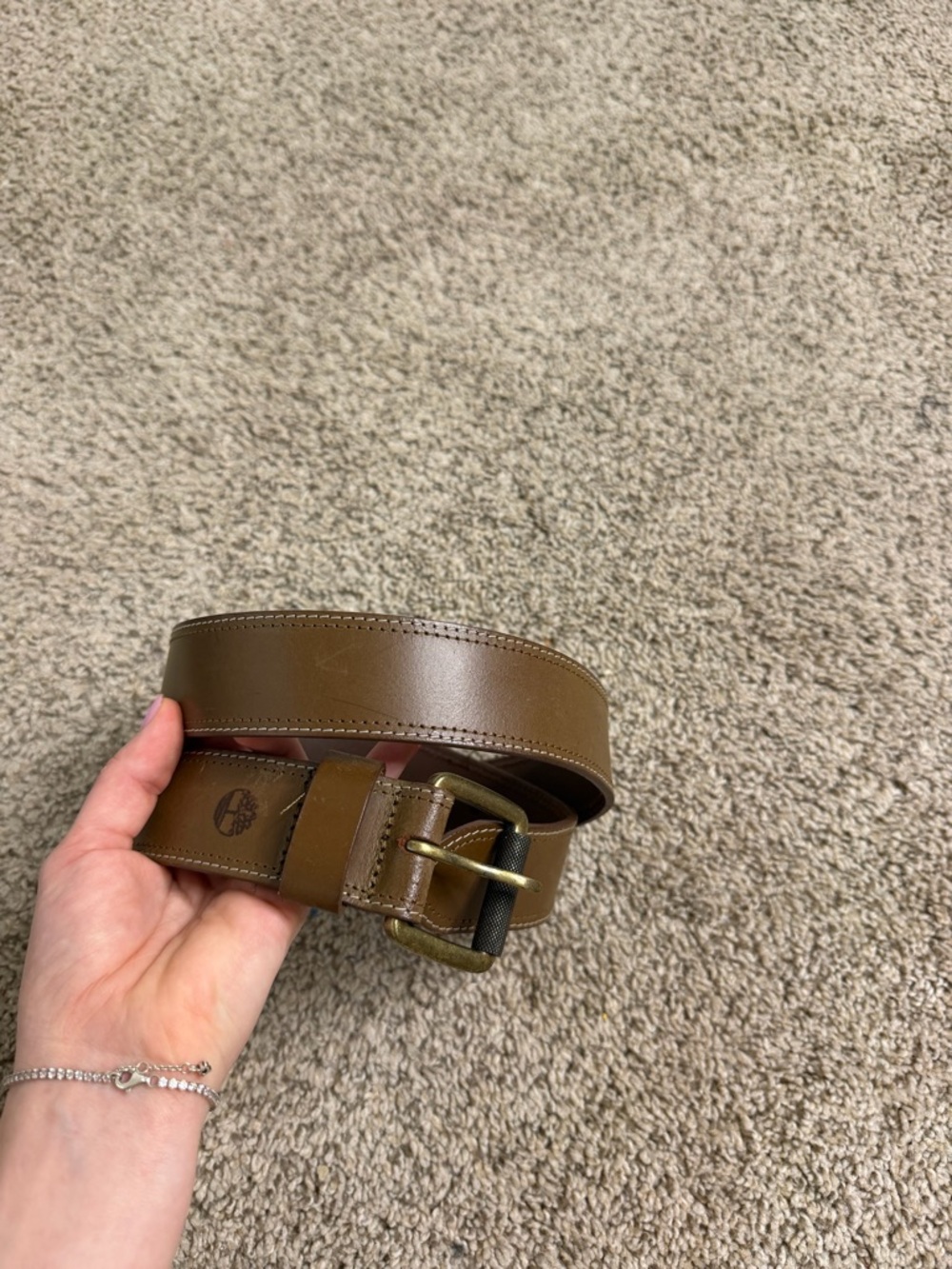 Timberland Men's Casual Leather Jean Belt